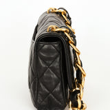 Chanel Large Funky Town Single Flap Black Calfskin AGHW
