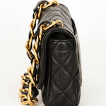Chanel Large Funky Town Single Flap Black Calfskin AGHW