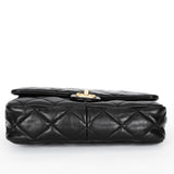 Chanel Large Funky Town Single Flap Black Calfskin 2022 AGHW