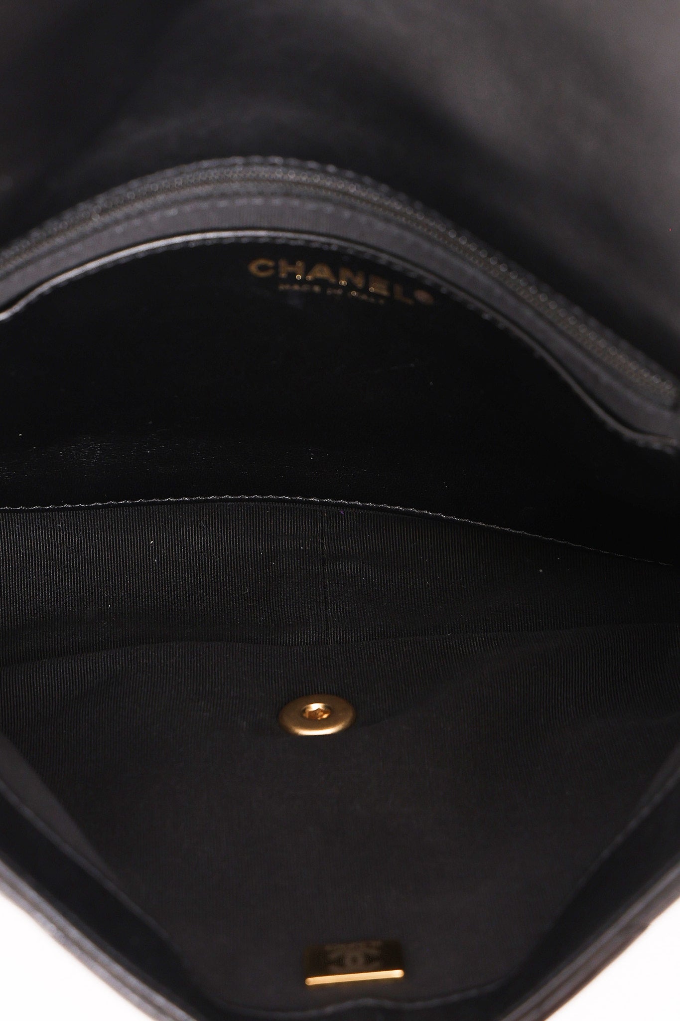 Chanel Large Funky Town Single Flap Black Calfskin AGHW