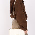 Christian Dior Medium Caro Bag White