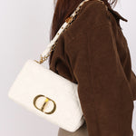 Christian Dior Medium Caro Bag White