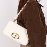 Christian Dior Medium Caro Bag White