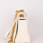 Christian Dior Medium Caro Bag White