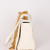 Christian Dior Medium Caro Bag White