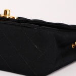 Chanel Mini Square Flap Bijoux Chain Black Satin 24K GP