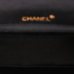 Chanel Mini Square Flap Bijoux Chain Black Satin 24K GP