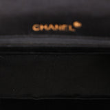 Chanel Mini Square Flap Bijoux Chain Black Satin 24K GP
