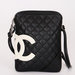 Chanel Cambon Line Crossbody Bag Black Calfskin SHW