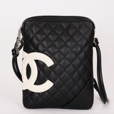 Chanel Cambon Line Crossbody Bag Black Calfskin SHW