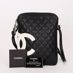 Chanel Cambon Line Crossbody Bag Black Calfskin SHW