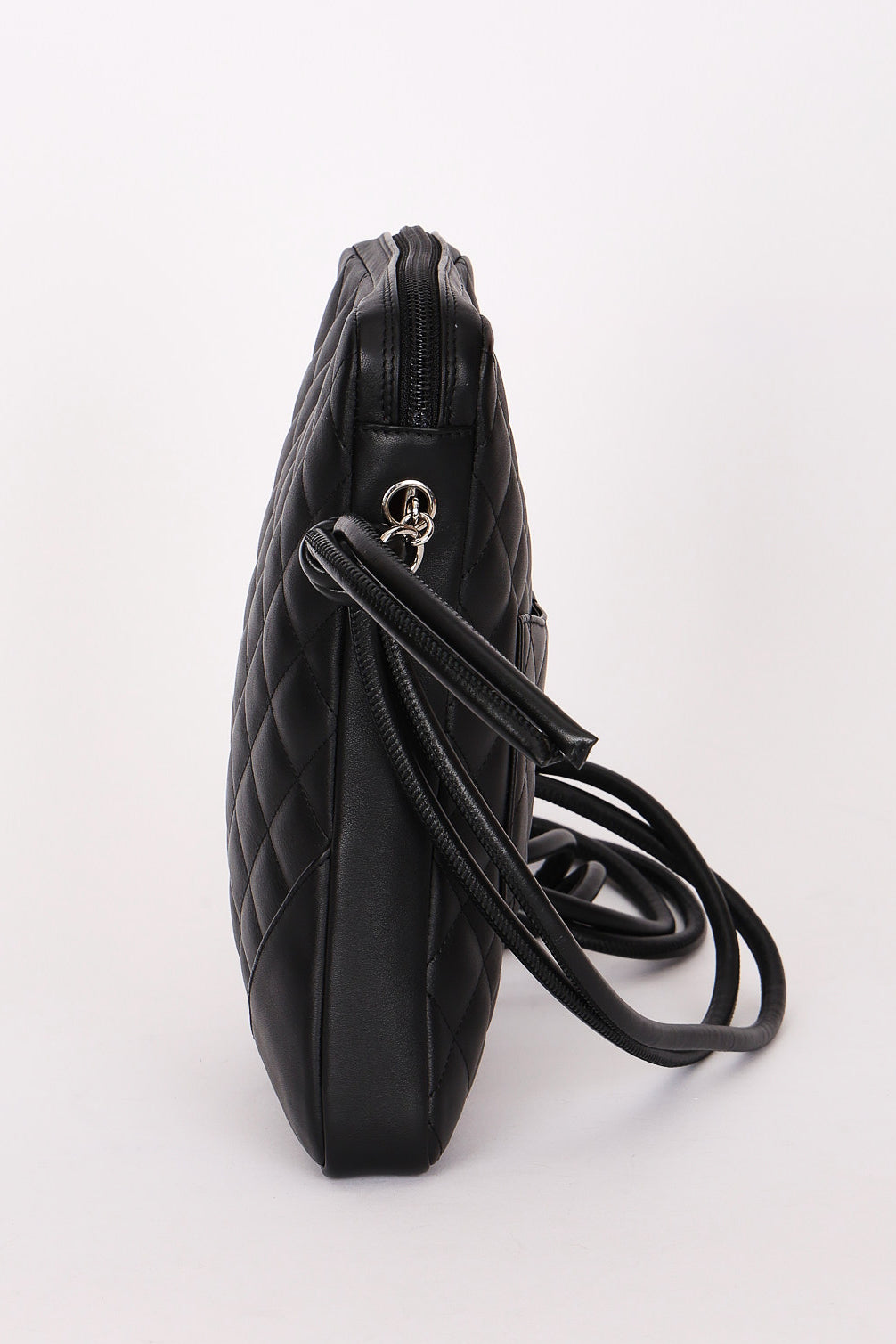 Chanel Cambon Line Crossbody Bag Black Calfskin SHW