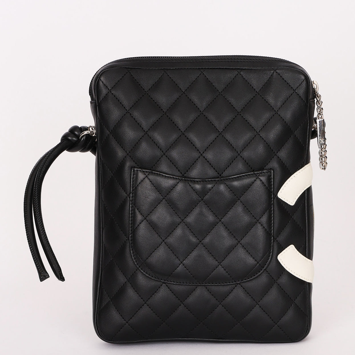 Chanel Cambon Line Crossbody Bag Black Calfskin SHW