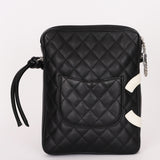 Chanel Cambon Line Crossbody Bag Black Calfskin SHW
