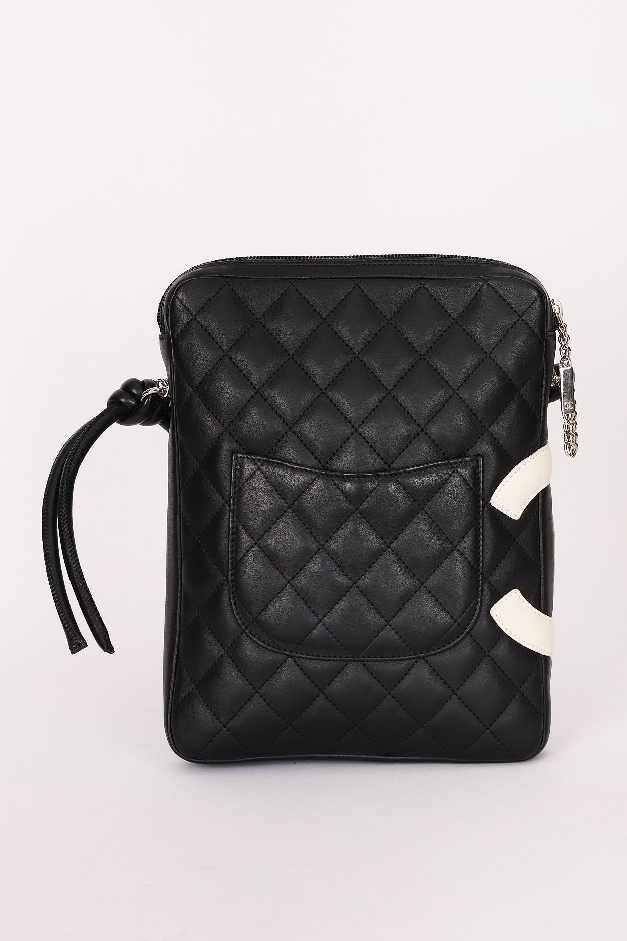 Chanel Cambon Line Crossbody Bag Black Calfskin SHW