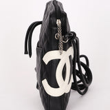 Chanel Cambon Line Crossbody Bag Black Calfskin SHW