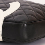 Chanel Cambon Line Crossbody Bag Black Calfskin SHW