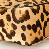 Fendi Leopard Print Ponyhair Top Handle Bag