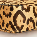 Fendi Leopard Print Ponyhair Top Handle Bag
