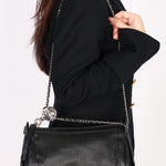 Chanel Perforated Pulley Shoulder Bag Black Caviar SHW