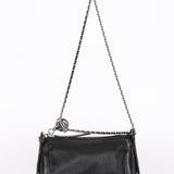 Chanel Perforated Pulley Shoulder Bag Black Caviar SHW