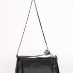 Chanel Perforated Pulley Shoulder Bag Black Caviar SHW