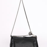 Chanel Perforated Pulley Shoulder Bag Black Caviar SHW
