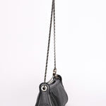 Chanel Perforated Pulley Shoulder Bag Black Caviar SHW