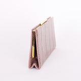 Saint Laurent Lacquer Ayers Snakeskin Midnight Clutch