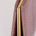 Saint Laurent Lacquer Ayers Snakeskin Midnight Clutch