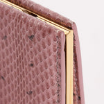 Saint Laurent Lacquer Ayers Snakeskin Midnight Clutch
