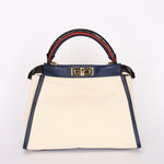 Fendi Medium Peekaboo with Crocodile Top Handle