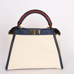 Fendi Medium Peekaboo with Crocodile Top Handle