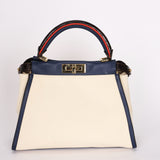 Fendi Medium Peekaboo with Crocodile Top Handle