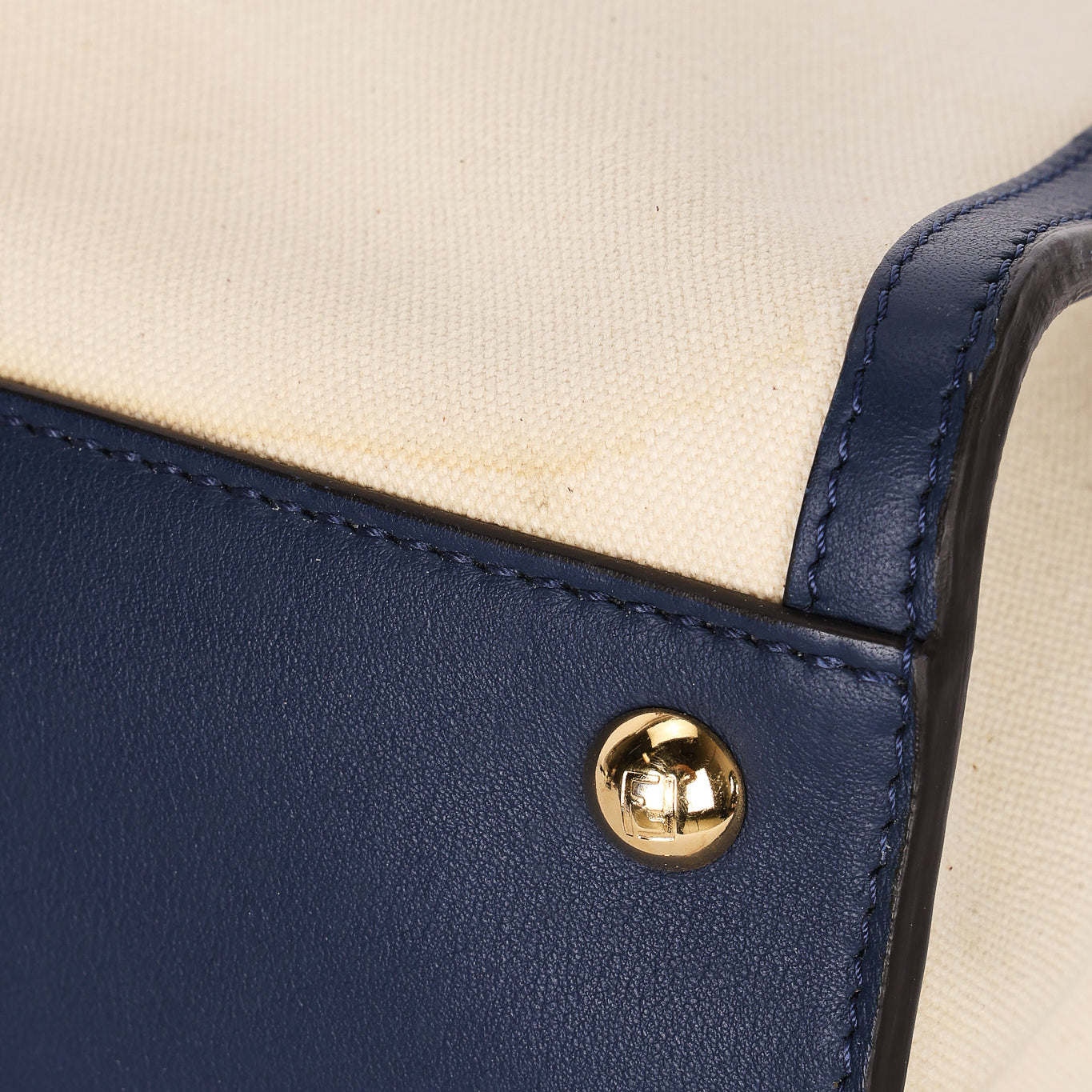 Fendi Medium Peekaboo with Crocodile Top Handle