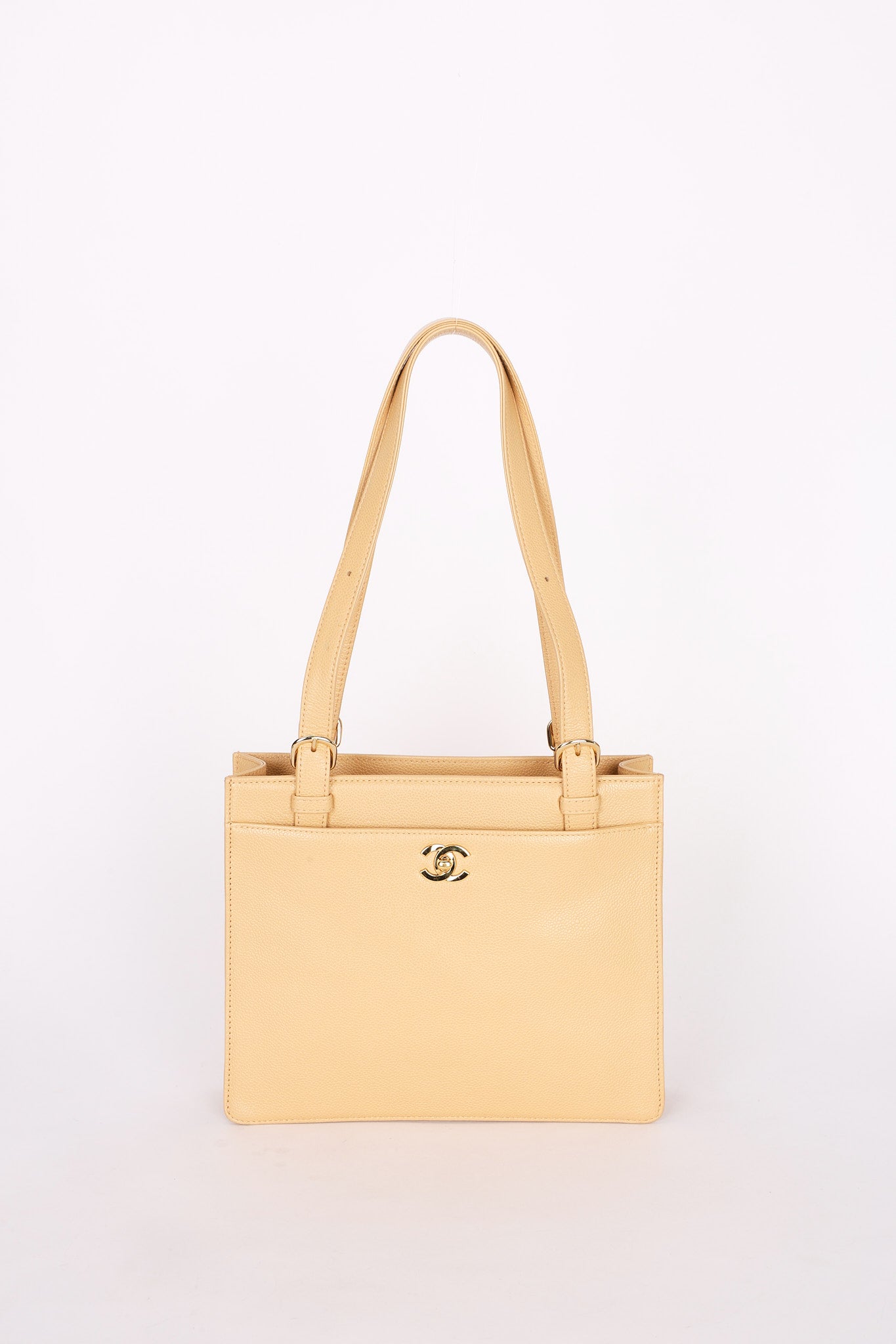 Chanel Caviar Nude Vintage shoulder bag