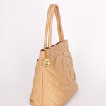 Chanel Caviar Beige Medallion Tote