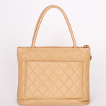 Chanel Caviar Beige Medallion Tote