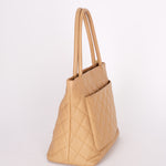 Chanel Caviar Beige Medallion Tote