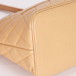 Chanel Caviar Beige Medallion Tote