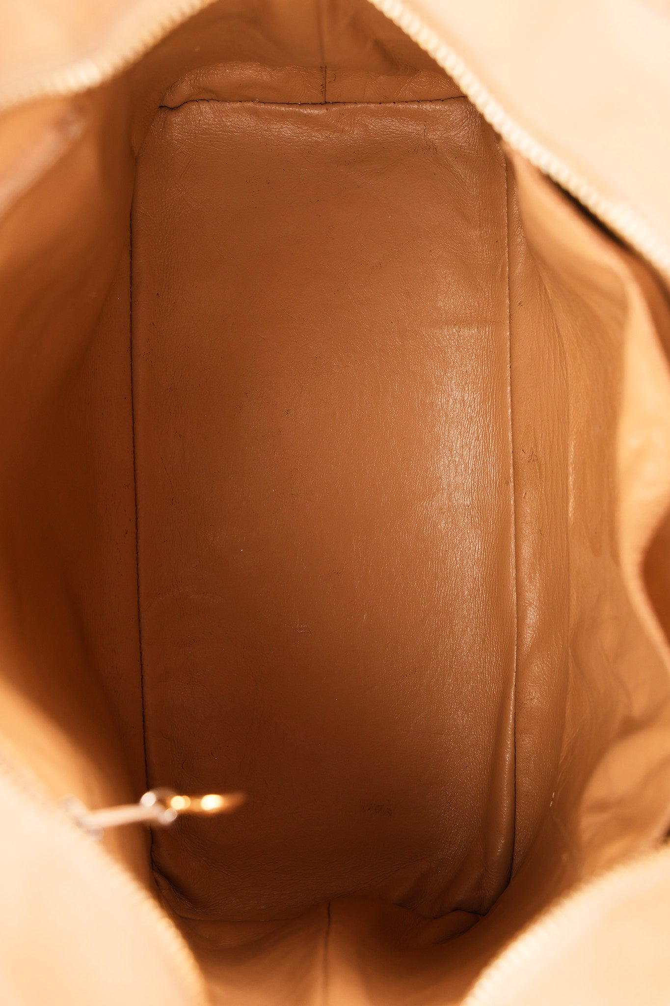 Chanel Caviar Beige Medallion Tote
