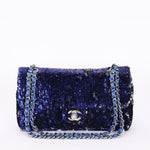 Chanel Medium Sequin Single Flap SHW