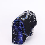Chanel Medium Sequin Single Flap SHW