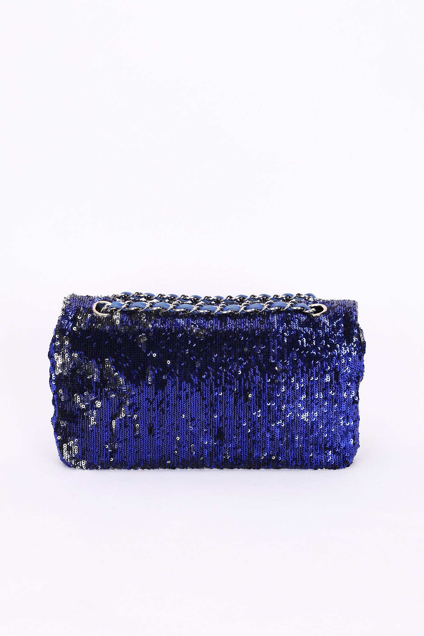 Chanel Medium Sequin Single Flap SHW