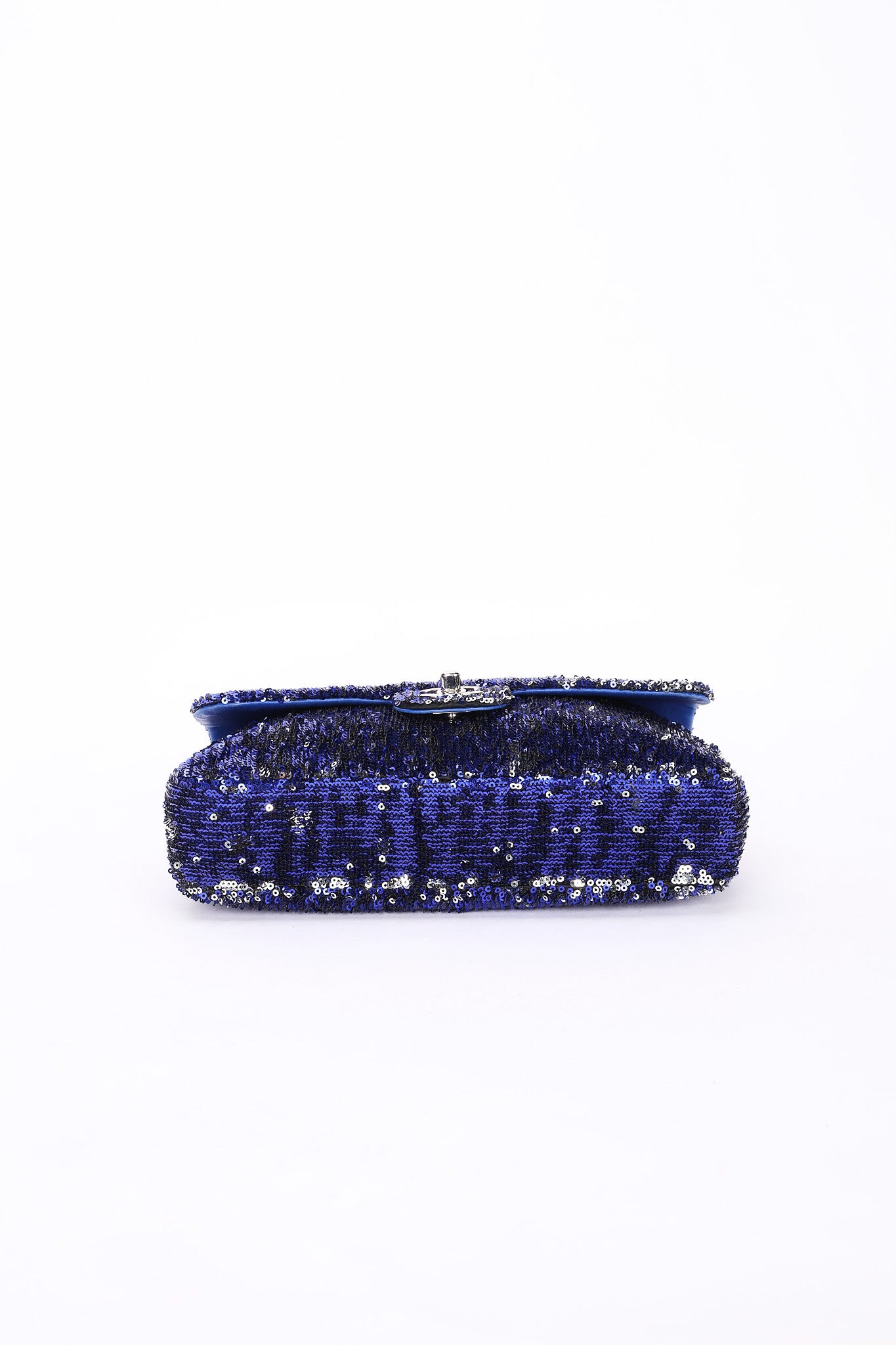 Chanel Medium Sequin Single Flap SHW