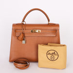 Hermès Kelly 32 Gold Epsom GHW