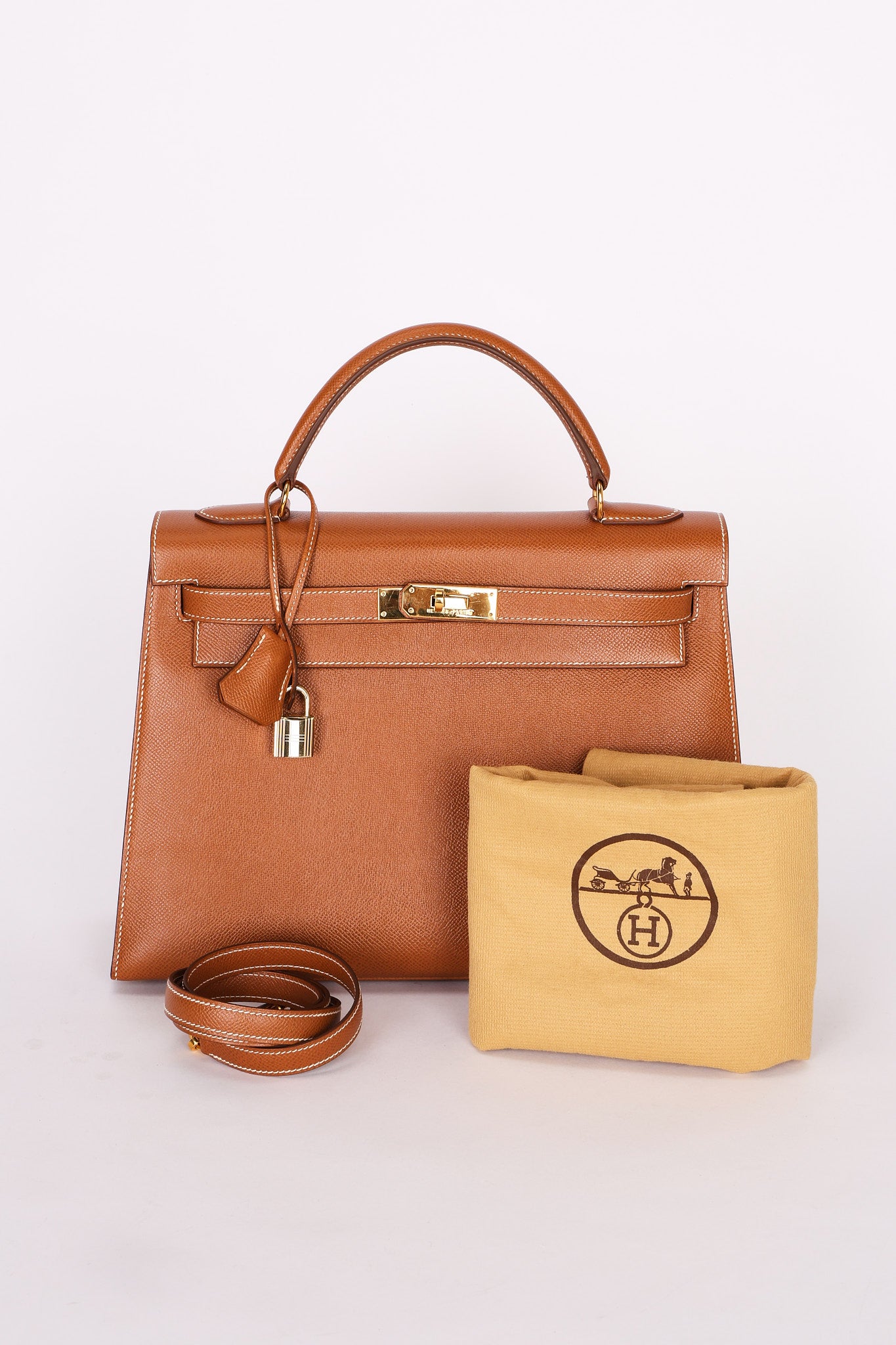 Hermès Kelly 32 Gold Epsom GHW