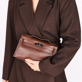 Hermès Kelly Pochette Chocolat Evergrain 2005 RHW