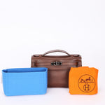 Hermès Kelly Pochette Chocolat Evergrain 2005 RHW