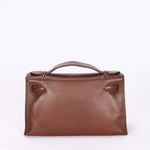 Hermès Kelly Pochette Chocolat Evergrain 2005 RHW